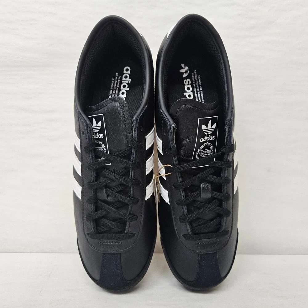 Adidas Italia 70s Leather‎ Sneakers JS1324 Black White Gum Men'S Size 10.5
